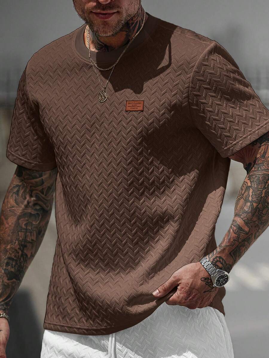 Camiseta Pavtros Jacquard Logotipo