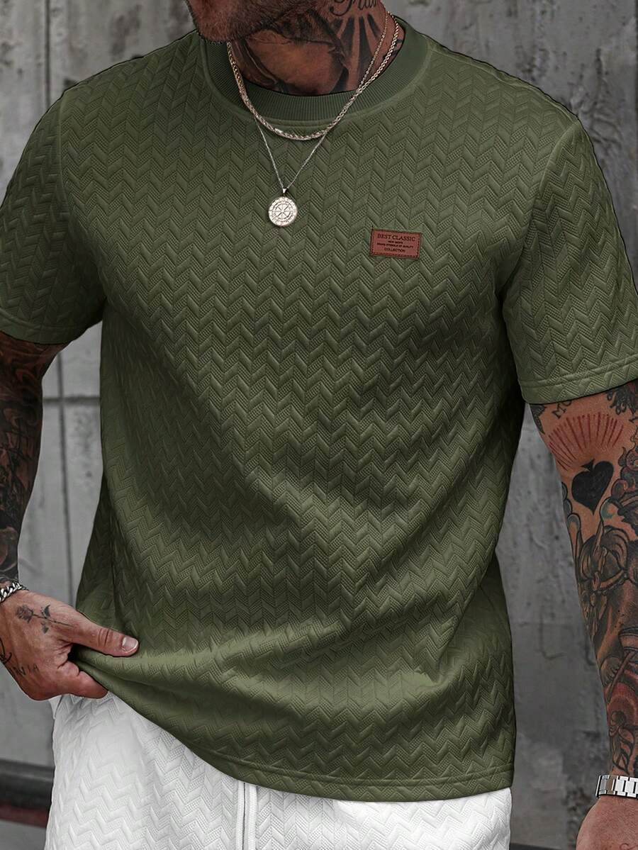 Camiseta Pavtros Jacquard Logotipo