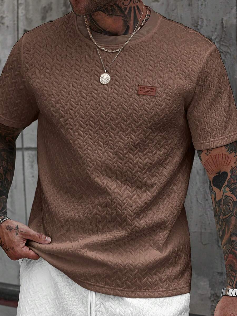 Camiseta Pavtros Jacquard Logotipo