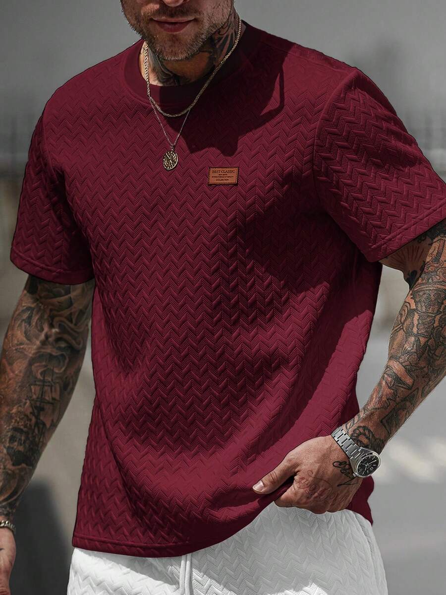 Camiseta Pavtros Jacquard Logotipo