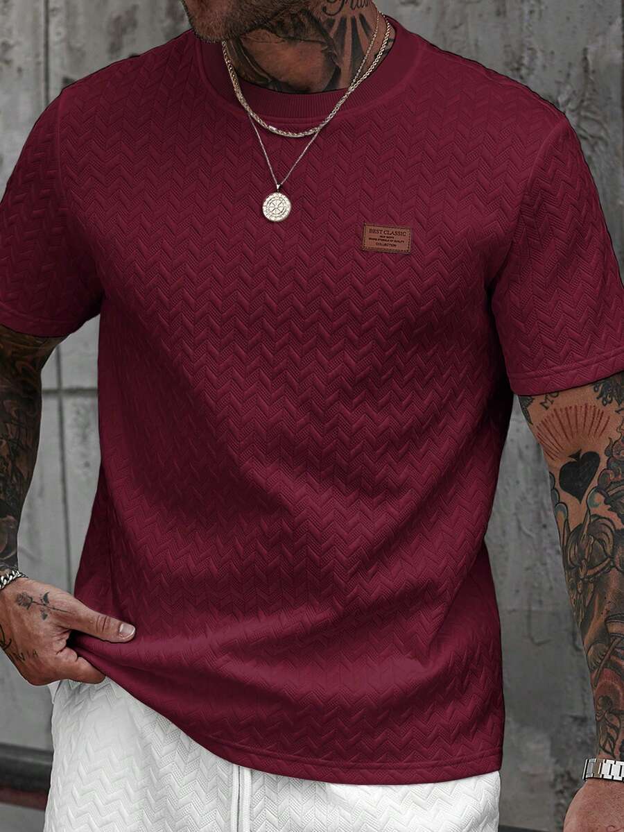 Camiseta Pavtros Jacquard Logotipo