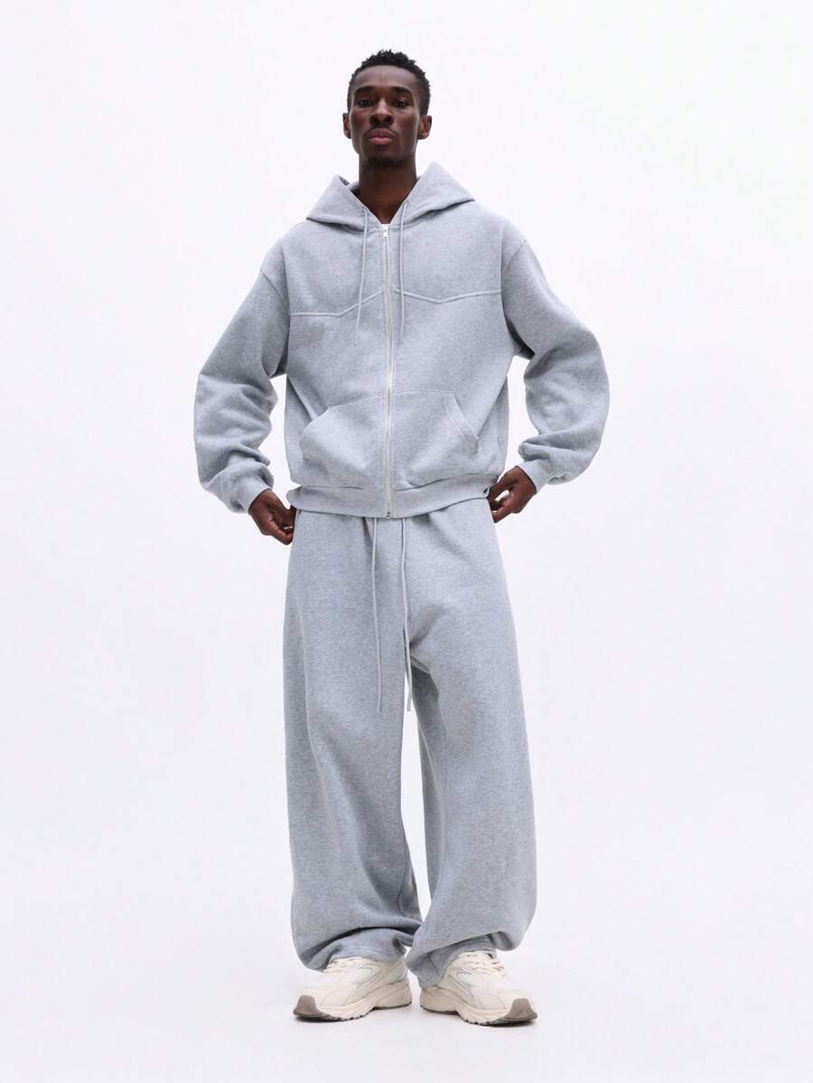 Conjunto Moletom Pavtros Studios Panel Zip Tracksuit Grey - foto 1