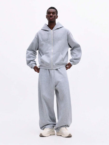 Conjunto Moletom Pavtros Studios Panel Zip Tracksuit Grey - foto 1