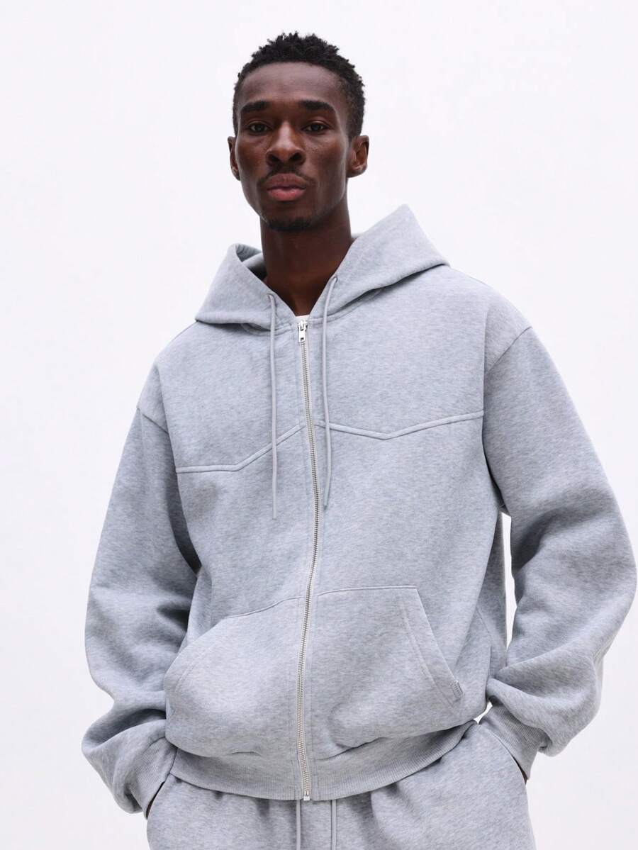 Conjunto Moletom Pavtros Studios Panel Zip Tracksuit Grey - foto 3