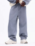 SUMWON Conjunto de Moletom e Calça de Moletom com Ajuste Quadrado, com Capuz com Cordão e Bolso Central, Roupa de Descanso Casual, Agasalho de Inverno Confortável