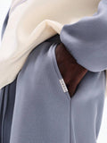 SUMWON Conjunto de Moletom e Calça de Moletom com Ajuste Quadrado, com Capuz com Cordão e Bolso Central, Roupa de Descanso Casual, Agasalho de Inverno Confortável