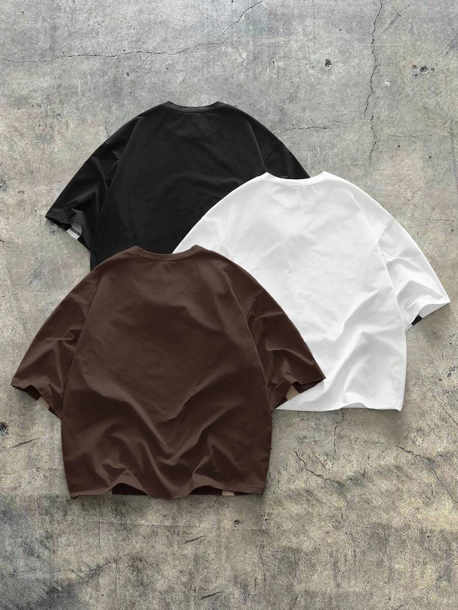 Kit Pavtros Color Block 3 Camisetas