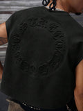Regata Pavtros Studios Embossed Gothic Lettering Vest