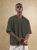 Top Polo de Manga Curta Ajustada Tipo Cropped SUMWON para Homens, em Padrão de Malha Aberta, Casual de Verão para Golfe, Gola Simples
