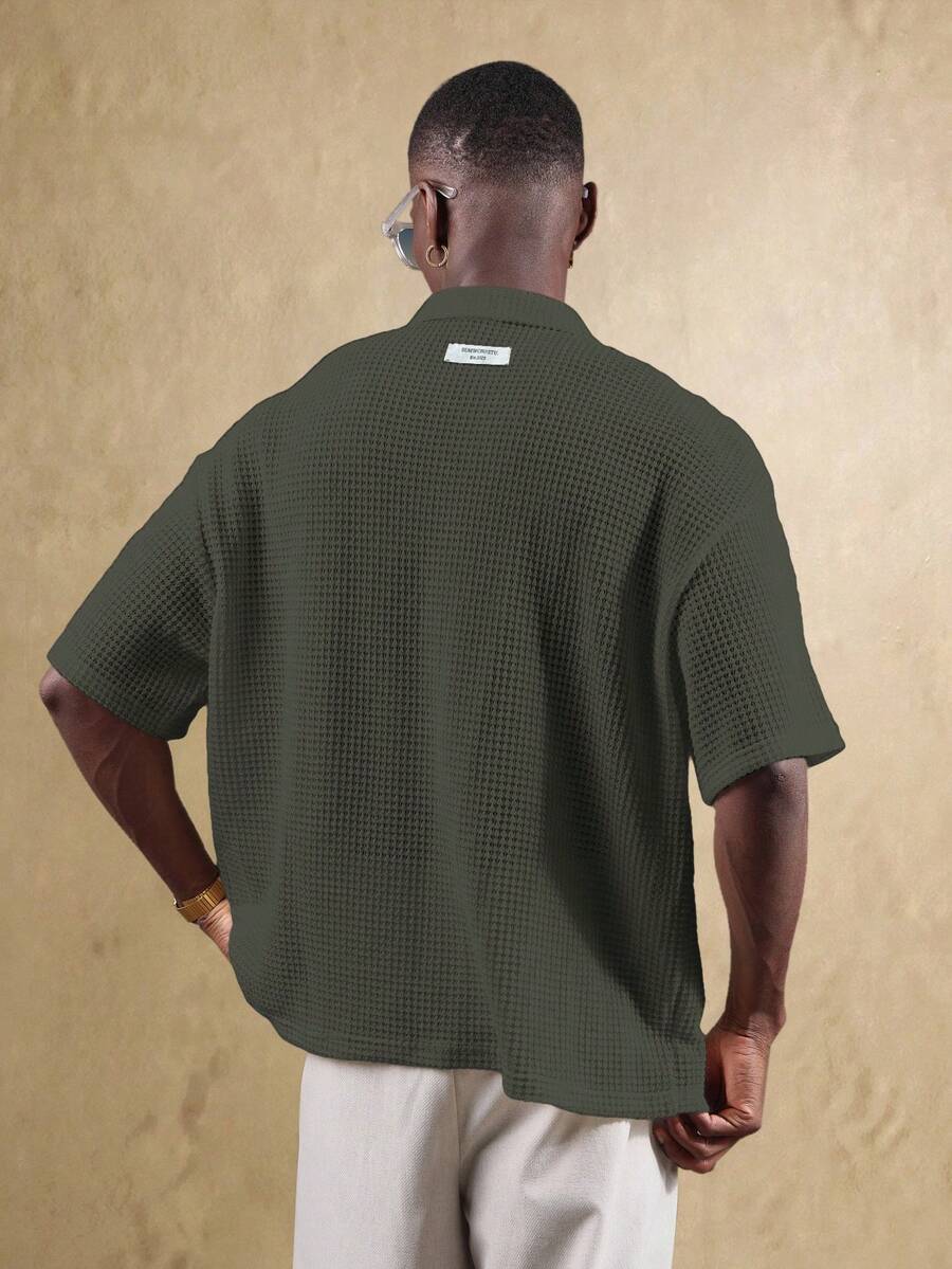 Camisa Polo Pavtros Studios Waffle Knit Polo — Foto 7
