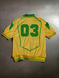 SUMWON Top Polo Masculina Inspirada na de Futebol Retrô com Estampa de Número e Carcela com Botões, Manga Curta, Gola, Uso Casual Primavera Verão