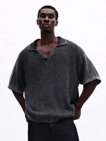 Camisa Polo Pavtros Studios Ribbed Heavy Knit Polo — Foto 1