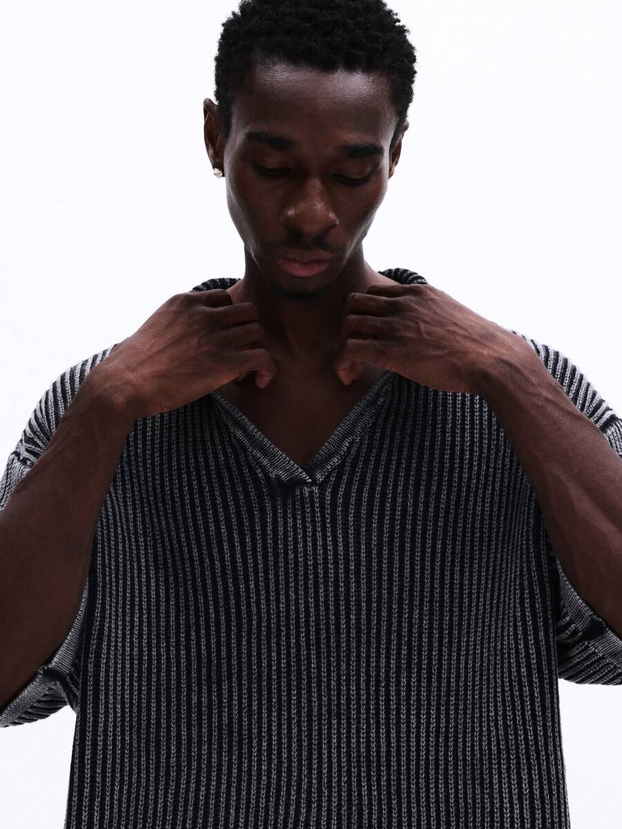 Camisa Polo Pavtros Studios Ribbed Heavy Knit Polo — Foto 4