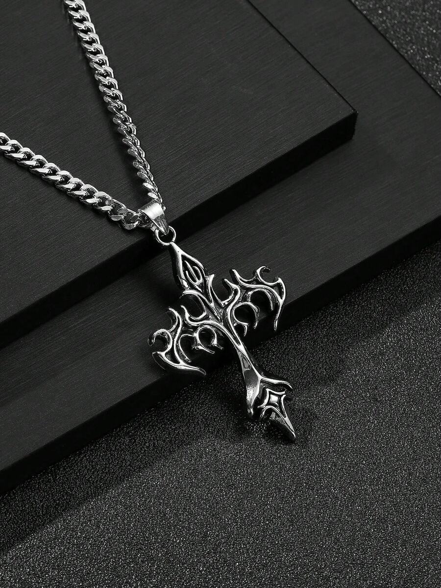 Colar Retro Cross