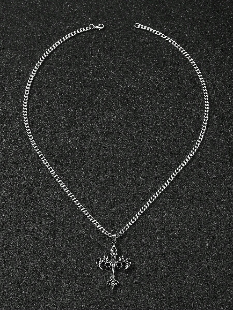 Colar Retro Cross