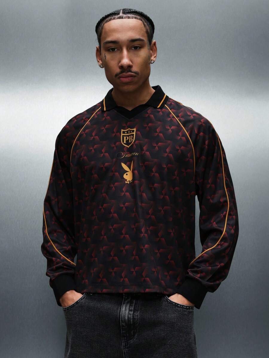 Camisa Long Sleeve Polo Pavtros Monogram Monarchy Jersey - foto 1