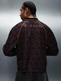 PLAYBOY X SUMWON Camisa Polo de Manga Longa com Logotipo de Coelho, Padrão Geométrico, Clube de Futebol, Uso Casual Premium