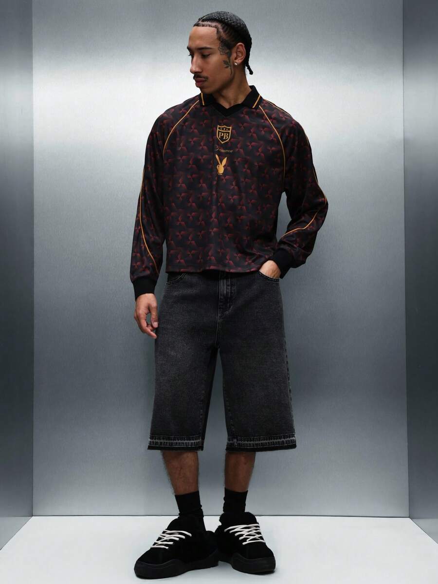 Camisa Long Sleeve Polo Pavtros Monogram Monarchy Jersey - foto 3