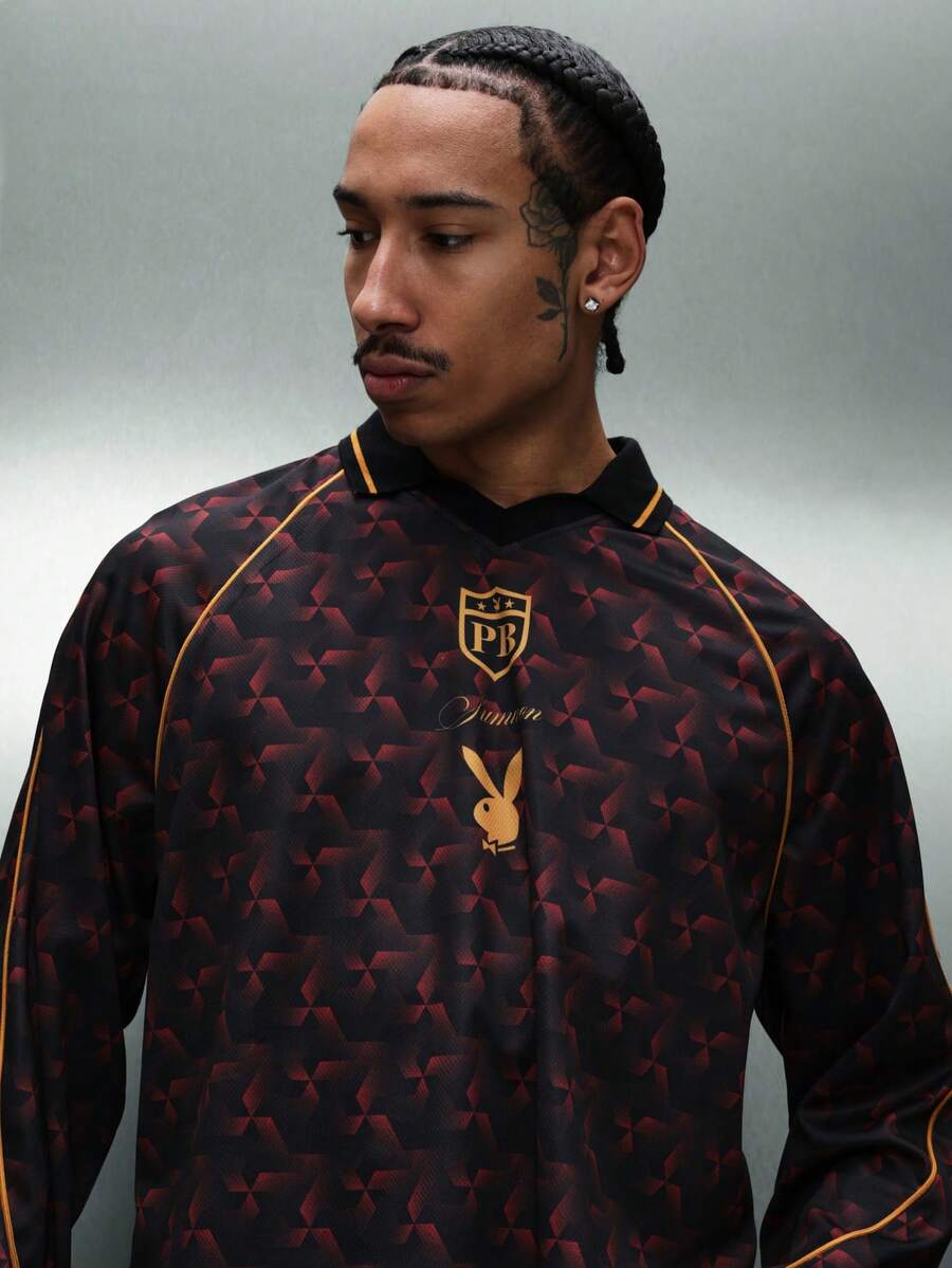 Camisa Long Sleeve Polo Pavtros Monogram Monarchy Jersey - foto 5