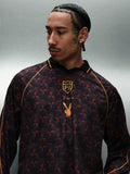 PLAYBOY X SUMWON Camisa Polo de Manga Longa com Logotipo de Coelho, Padrão Geométrico, Clube de Futebol, Uso Casual Premium