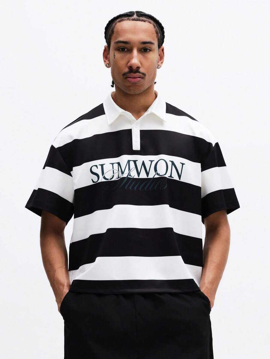 Camisa Polo Pavtros Studios Striped Rugger Jersey - foto 1