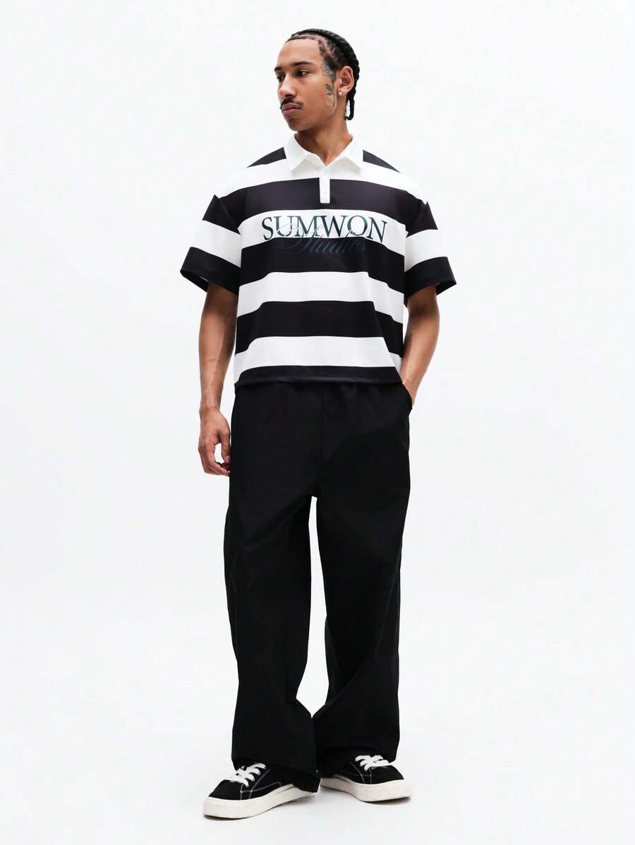 Camisa Polo Pavtros Studios Striped Rugger Jersey — Foto 3