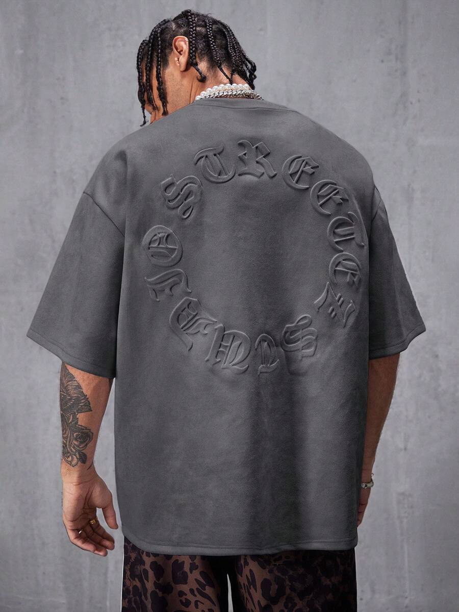Camiseta Pavtros Solta Ombros Caídos