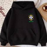 Moletom Canguru Estampa Brasil Escudo