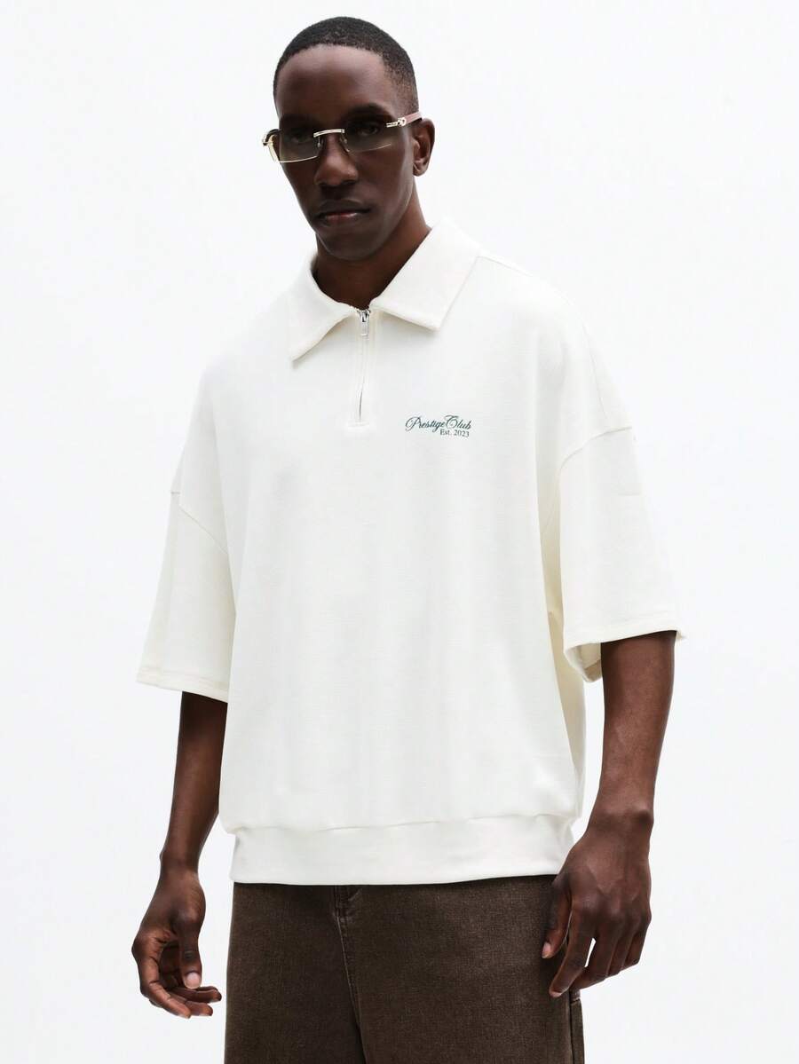 Camisa Polo Pavtros Studios Prestige Zip Polo — Foto 4