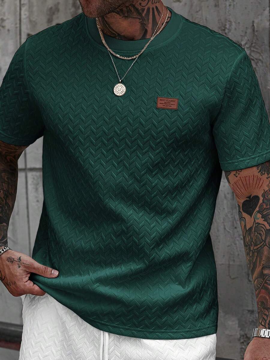Camiseta Pavtros Jacquard Logotipo