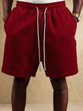 SUMWON Shorts Esportivos Essenciais de Entreperna Caída, Caimento Solto, Confortáveis, Shorts de Moletom Casuais, Roupas Esportivas, Desempenho, Básico, Valor, Verão Diário