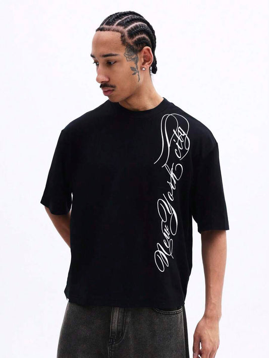 Camiseta Pavtros New York City Calligraphy