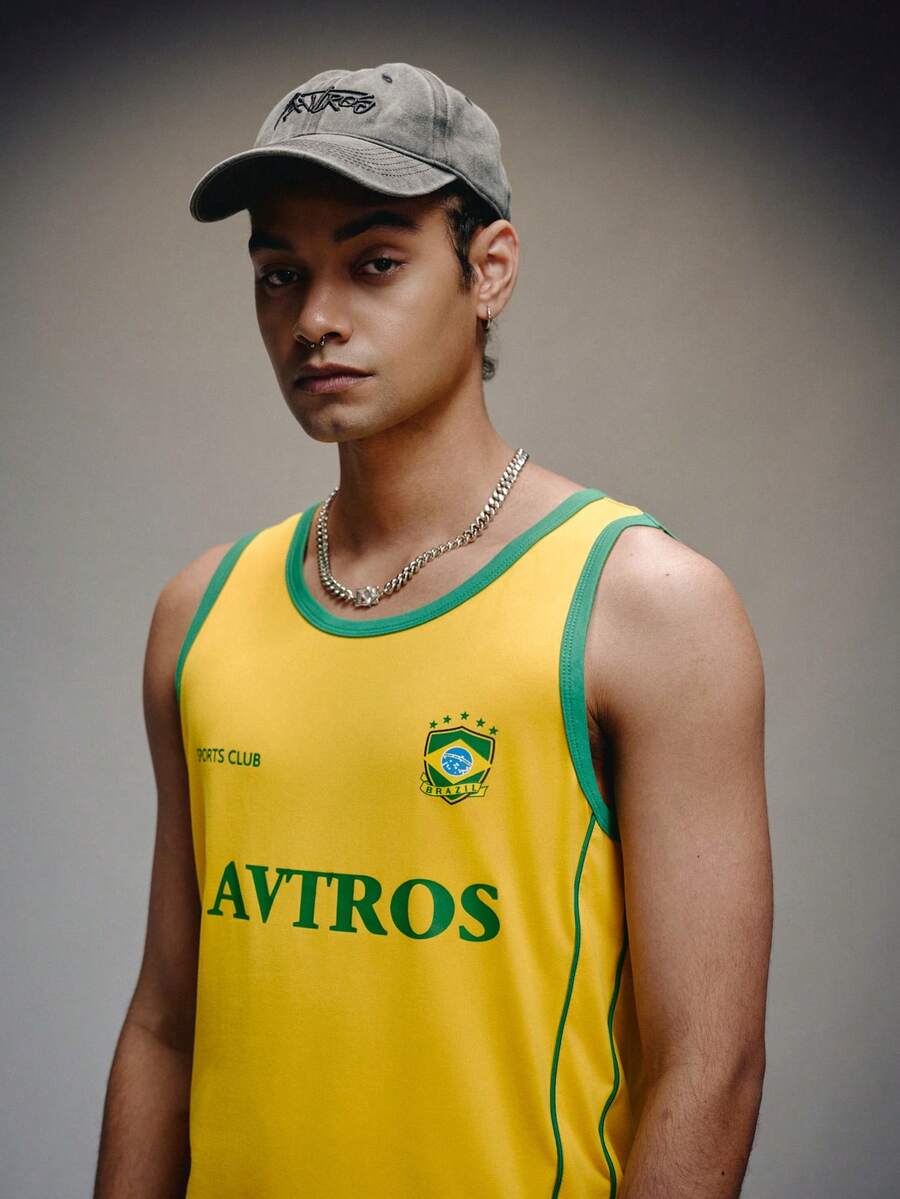 Regata Pavtros Studios Brasil Retro Jersey Vest — Foto 6