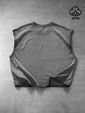 PAVTROS Regata Masculina de Verão Casual Fashion Street para Férias e Uso Diário, Estampa de Morango e Letras, Modelagem Solta, Holiday