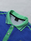 SUMWON Top Polo Masculina Inspirada na de Futebol Retrô com Estampa de Número e Carcela com Botões, Manga Curta, Gola, Uso Casual Primavera Verão