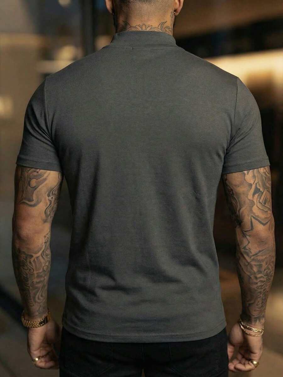 Camiseta Básica Masculina premium Gola Minimal — Pavtros