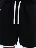 SUMWON Shorts Esportivos Essenciais de Entreperna Caída, Caimento Solto, Confortáveis, Shorts de Moletom Casuais, Roupas Esportivas, Desempenho, Básico, Valor, Verão Diário