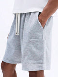 SUMWON Shorts Esportivos Essenciais de Entreperna Caída, Caimento Solto, Confortáveis, Shorts de Moletom Casuais, Roupas Esportivas, Desempenho, Básico, Valor, Verão Diário