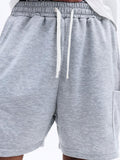 SUMWON Shorts Esportivos Essenciais de Entreperna Caída, Caimento Solto, Confortáveis, Shorts de Moletom Casuais, Roupas Esportivas, Desempenho, Básico, Valor, Verão Diário