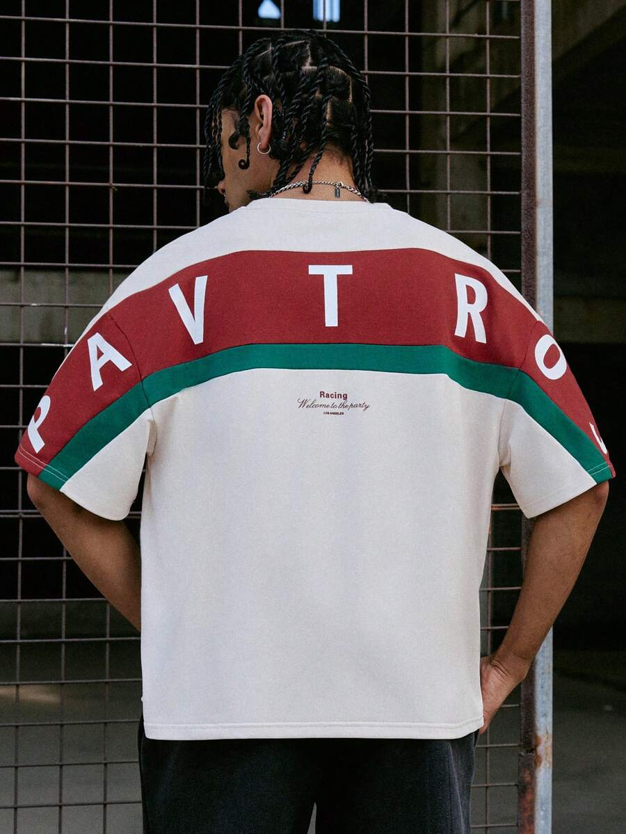 Camiseta Pavtros Studios Racing Panel Oversized - foto 1