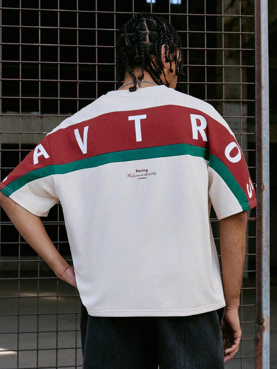 Camiseta Pavtros Studios Racing Panel Oversized - foto 4
