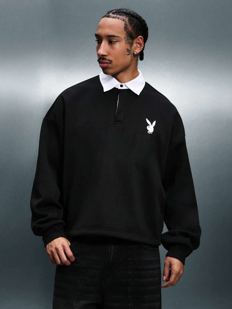 Camisa Polo Manga Longa Pavtros Studios Minimalist Bunny Rugger - foto 1