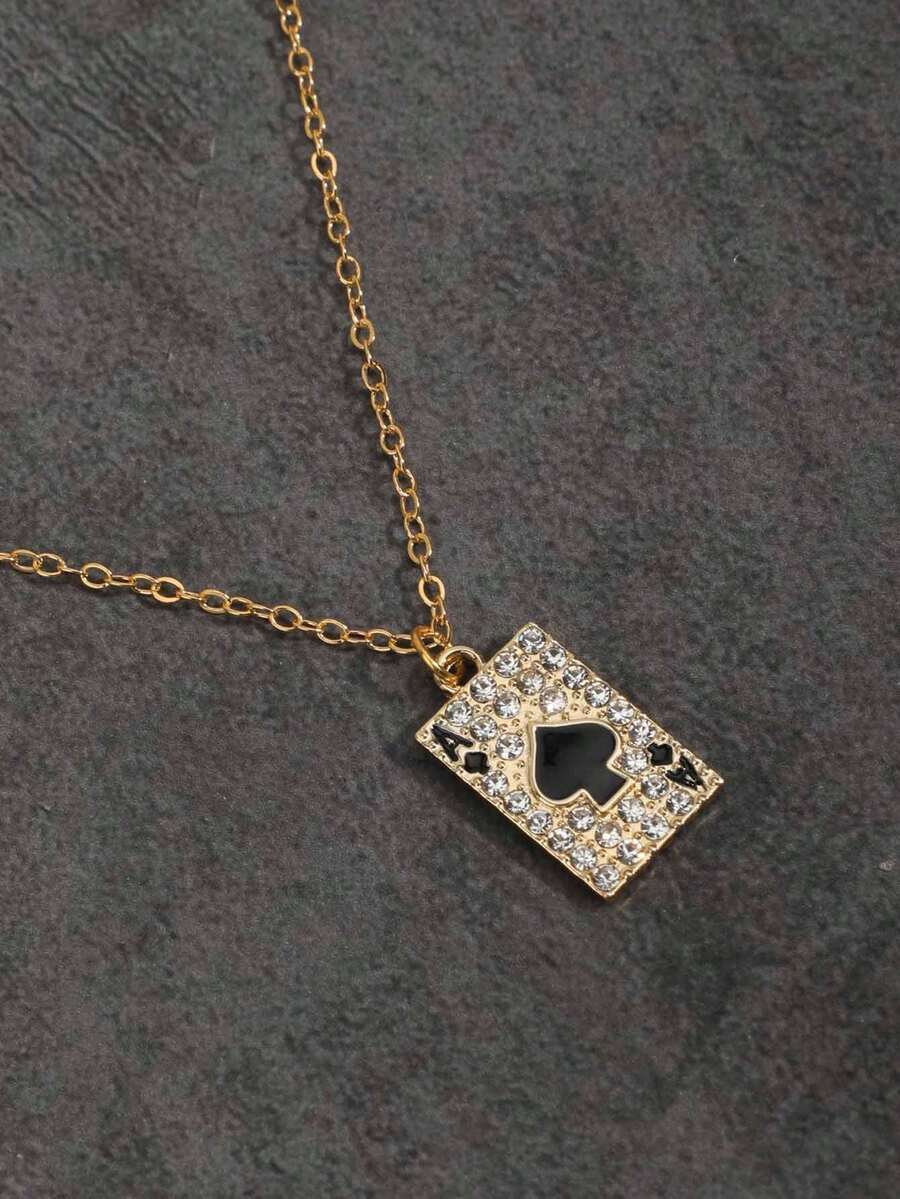 Colar Crucifixo Strass