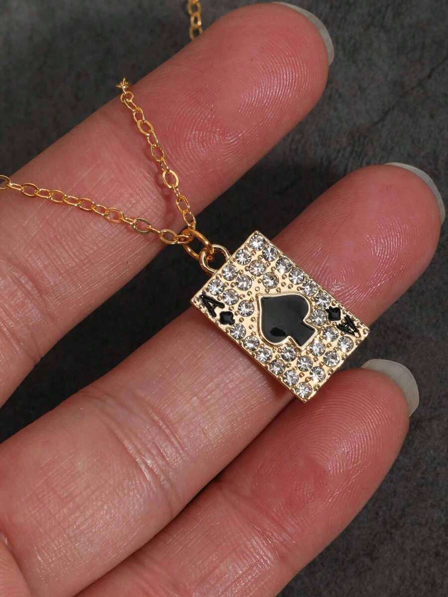 Colar Crucifixo Strass