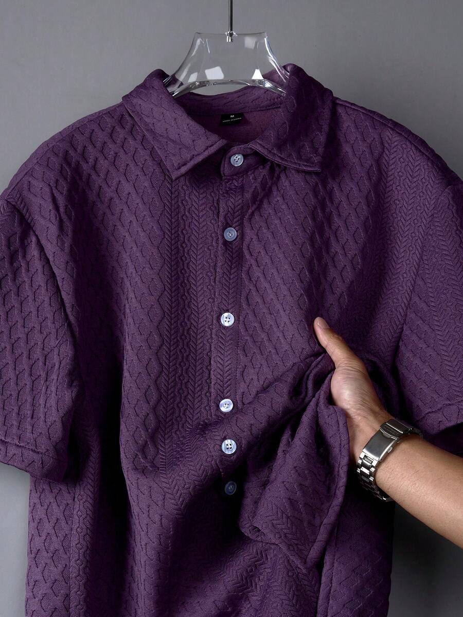 Blusa Pavtros Virada Tricotada Texturizada Ombro