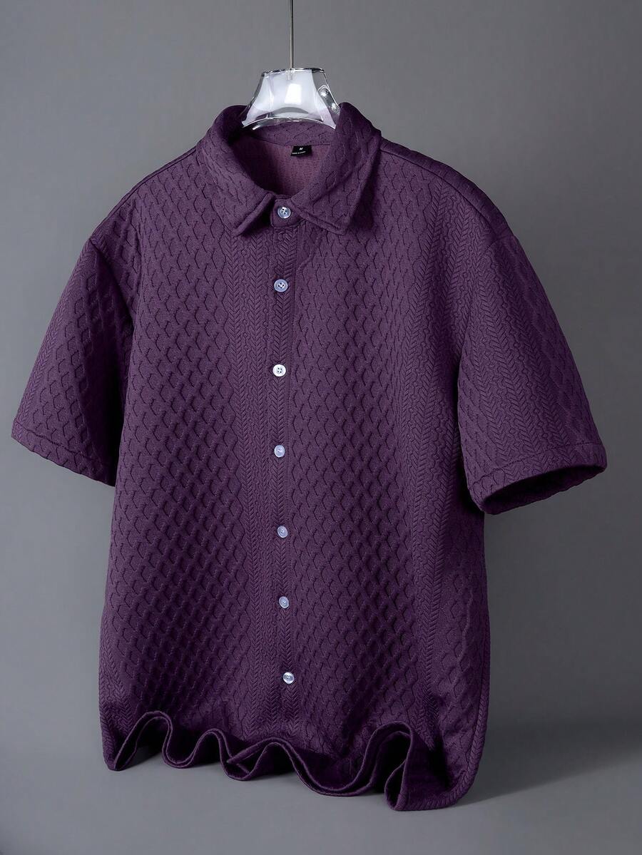 Blusa Pavtros Virada Tricotada Texturizada Ombro