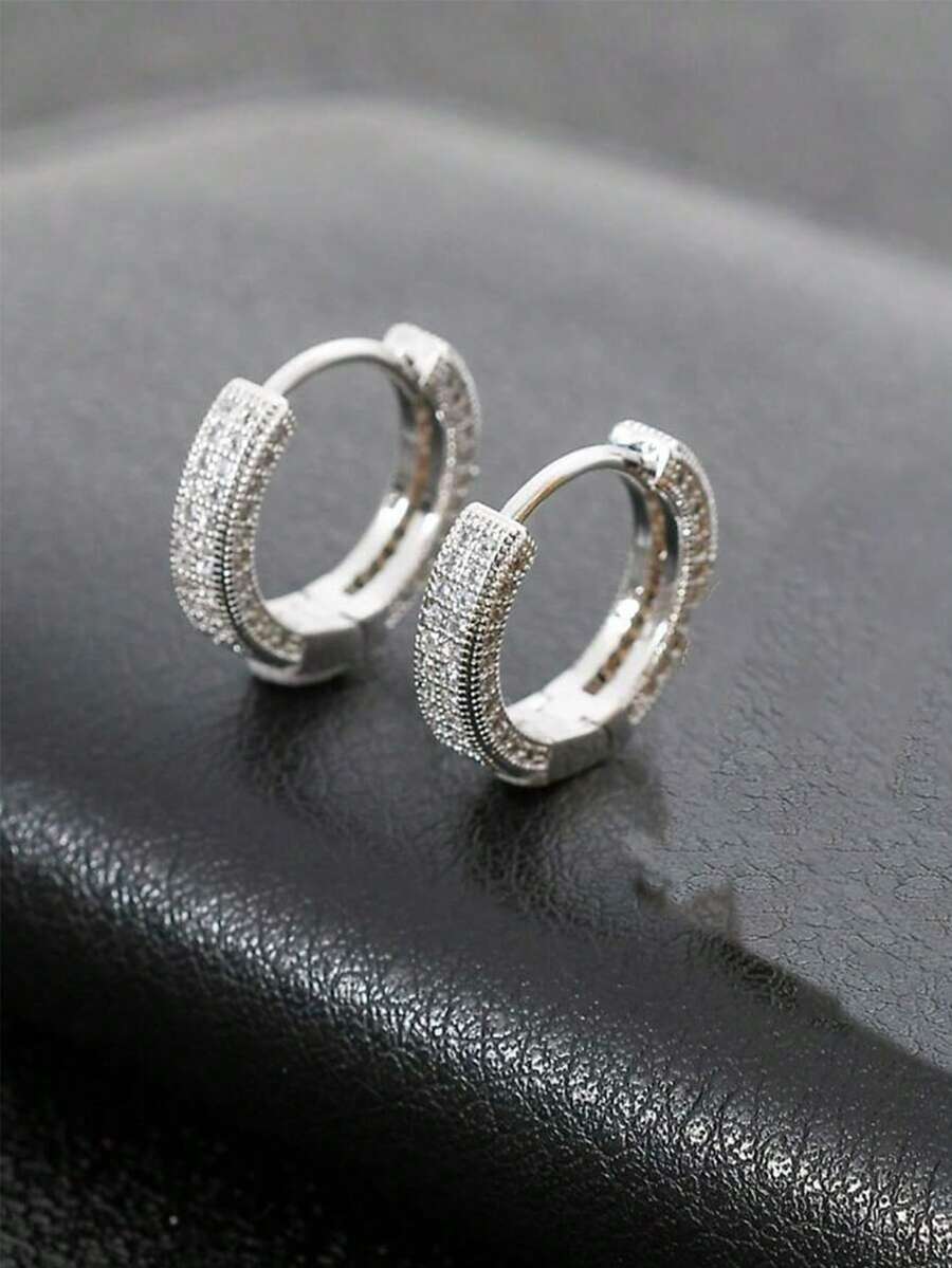 Brincos Strass Minimalista