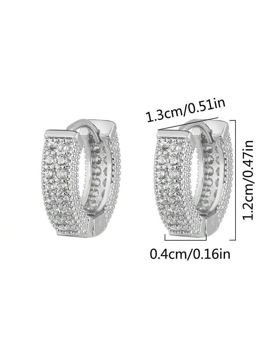 Brincos Strass Minimalista