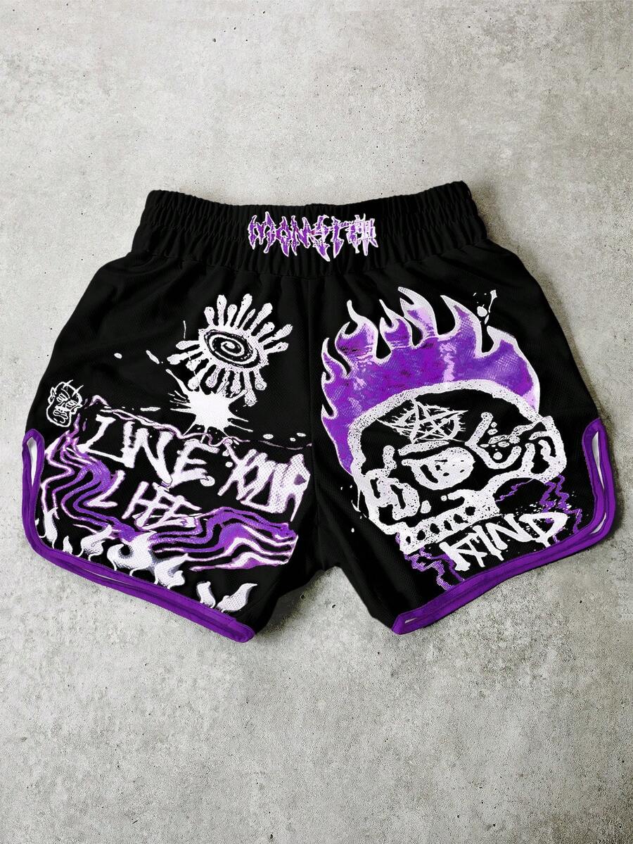 Shorts Pavtros Grafite Crânio