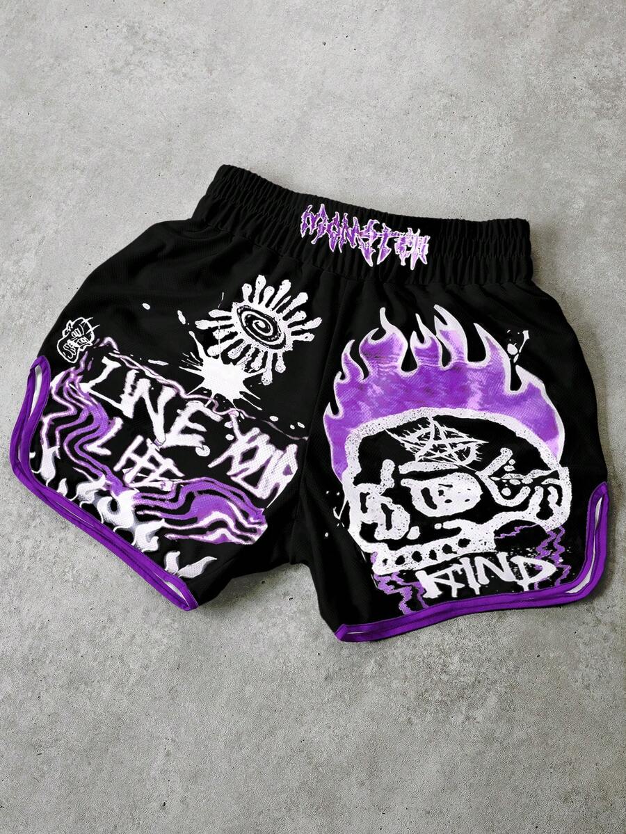 Shorts Pavtros Grafite Crânio